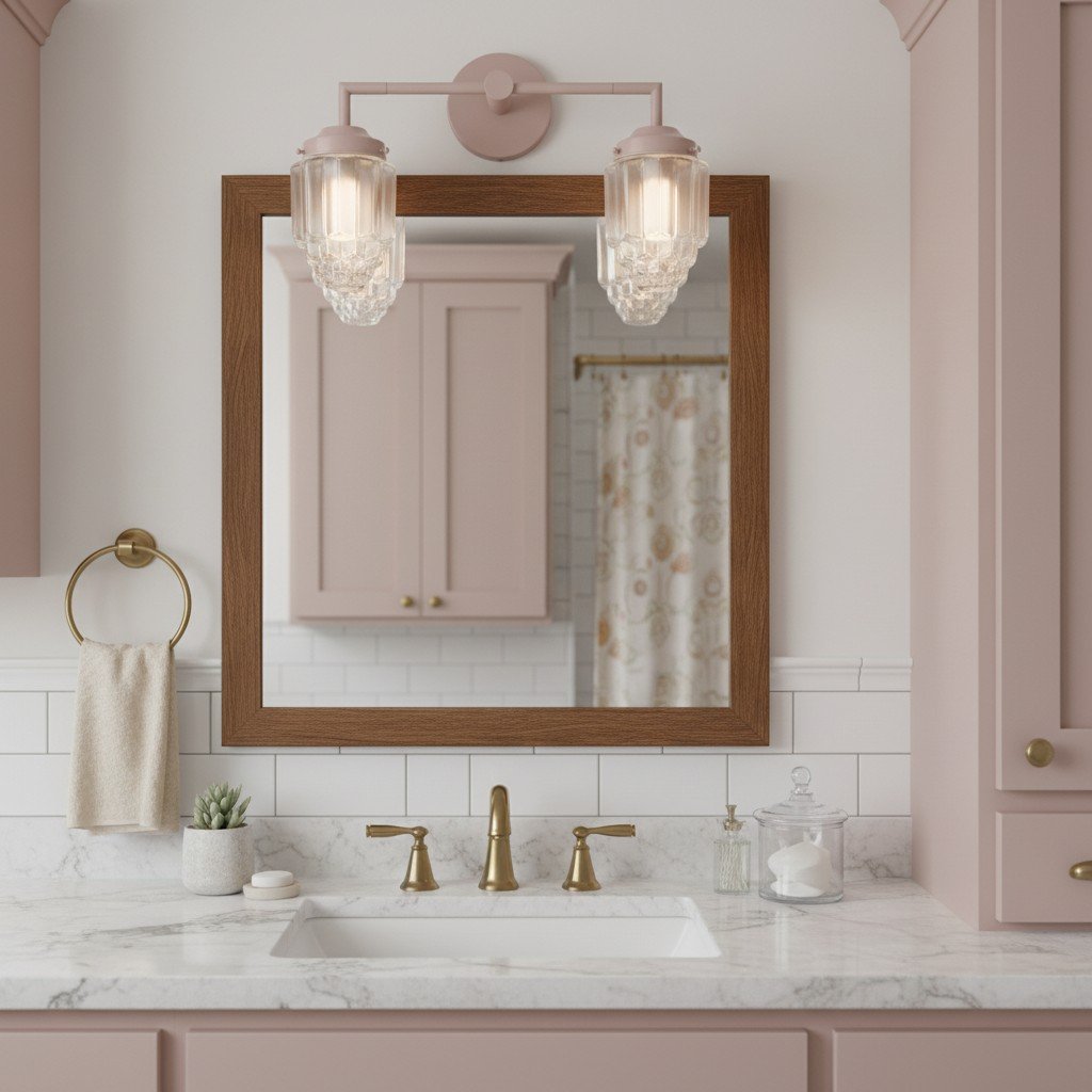 Tierlux Glass Art Deco Vanity Light – Geometric Glass Wall Sconce for Modern Bathrooms | Souliia