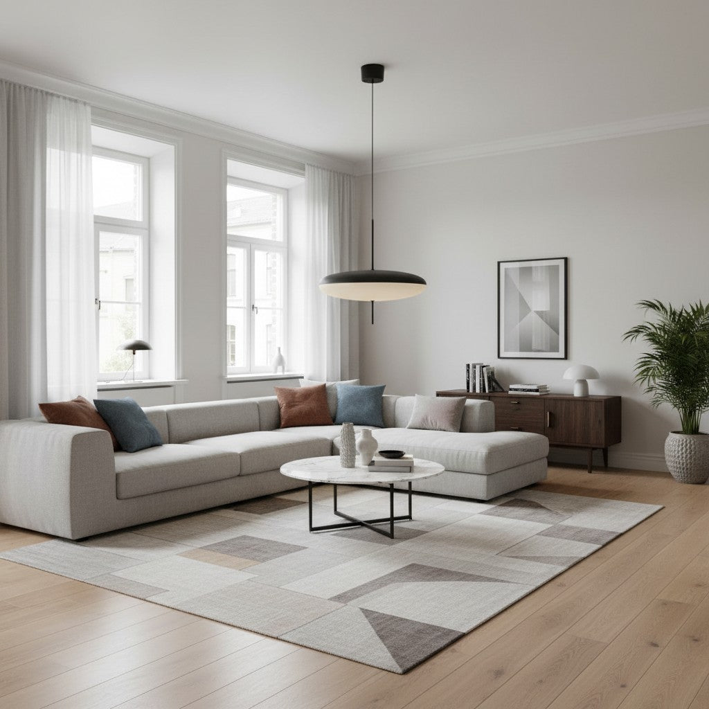 Modellis minimalistisk pendellampe med rene linjer – moderne belysning til opholdsrum N29 | Souliia