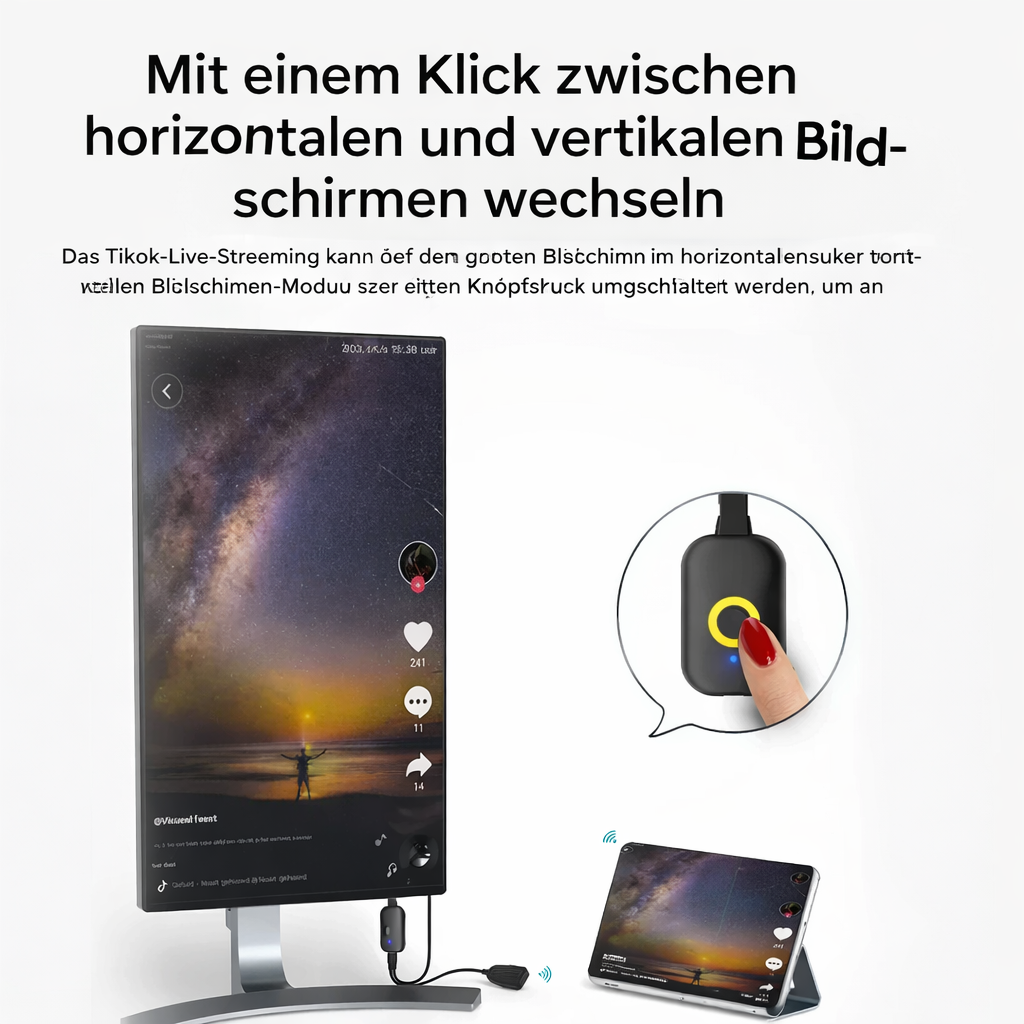 Wireless Display Receiver Adapter | HDMI Plug-and-Play Streaming Gadget | StreamLink - Souliia