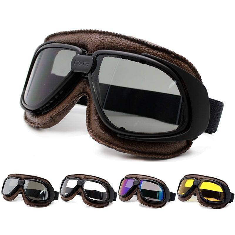 Vintage Motorcycle Goggles for Pilots - Souliia