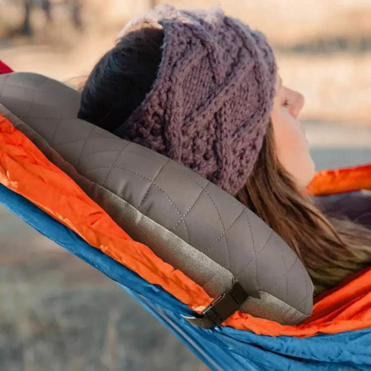 Travel-Friendly Inflatable Pillow for Camping Use - Souliia