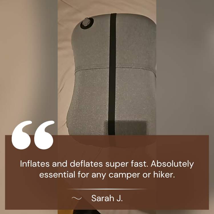 Travel-Friendly Inflatable Pillow for Camping Use - Souliia
