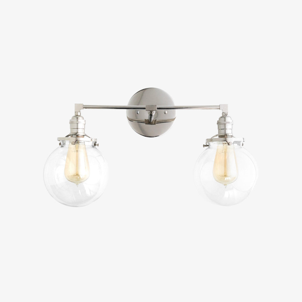 Lumio Globe Geometric Linear Vanity Light – Modern Bathroom Wall Fixture for Mirror and Sink Areas | Souliia