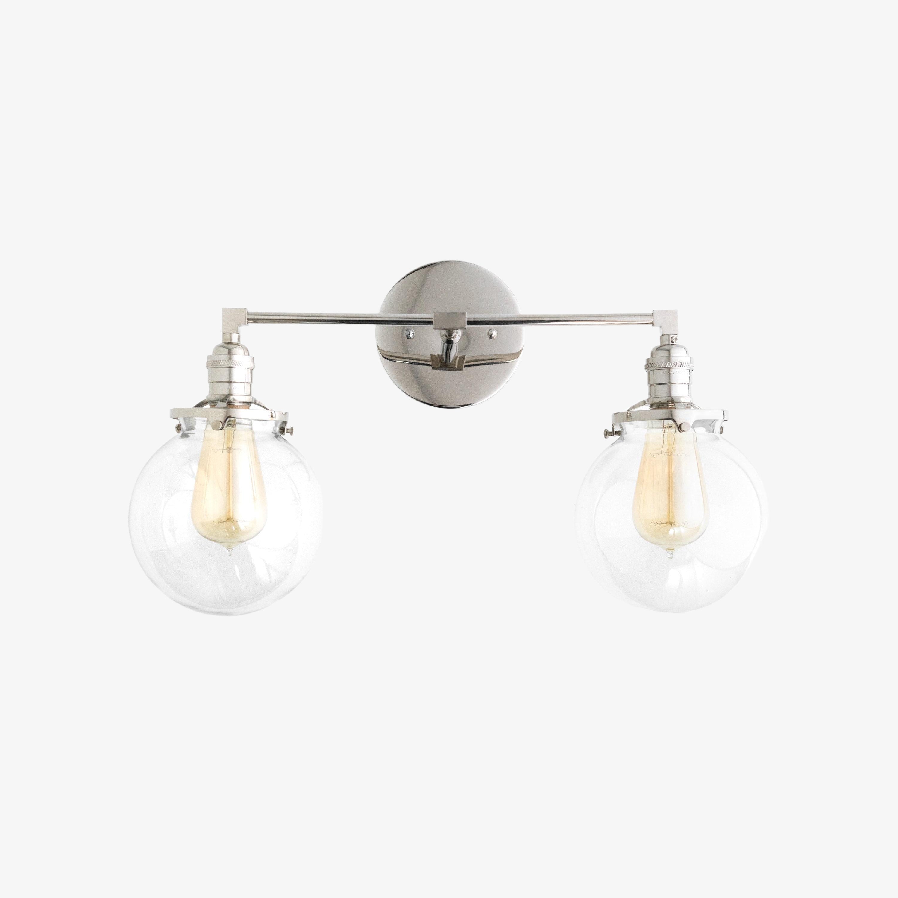 Lumio Globe Geometric Linear Vanity Light – Modern Bathroom Wall Fixture for Mirror and Sink Areas | Souliia