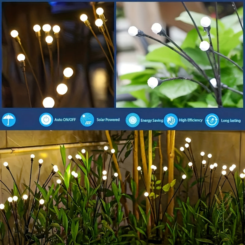 Nightflare Solar LED Firefly Ground Lights — 6/8/10 LED Configurations