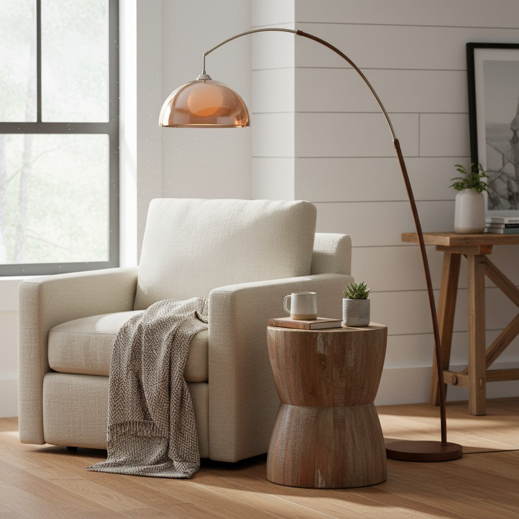 Sunset Afterglow Modern Clean Line Floor Lamp Minimalist Standing Light for Bedroom and Lounge | Souliia