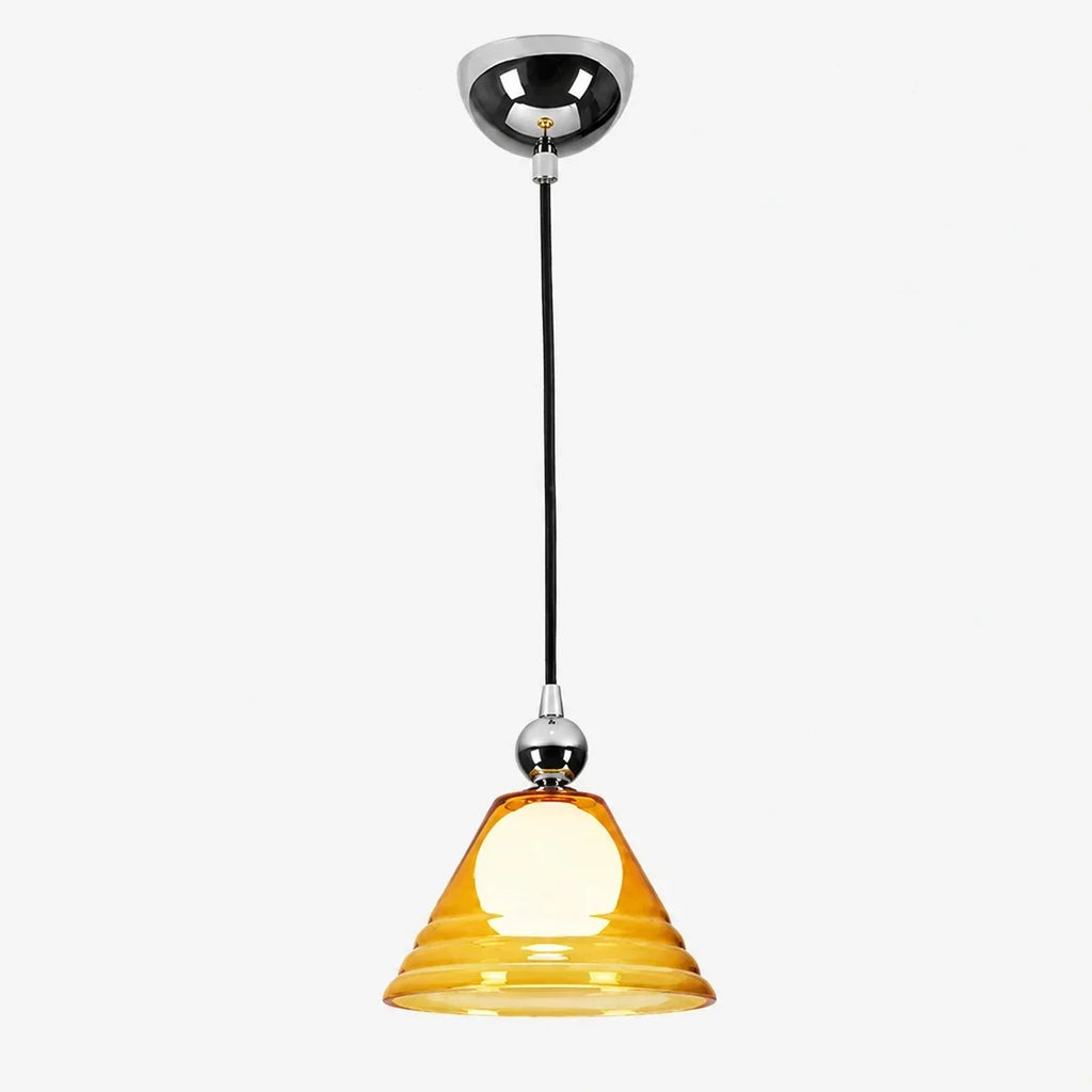 Sunset Bernsteinfarbene Glas-Pendelleuchte | Souliia