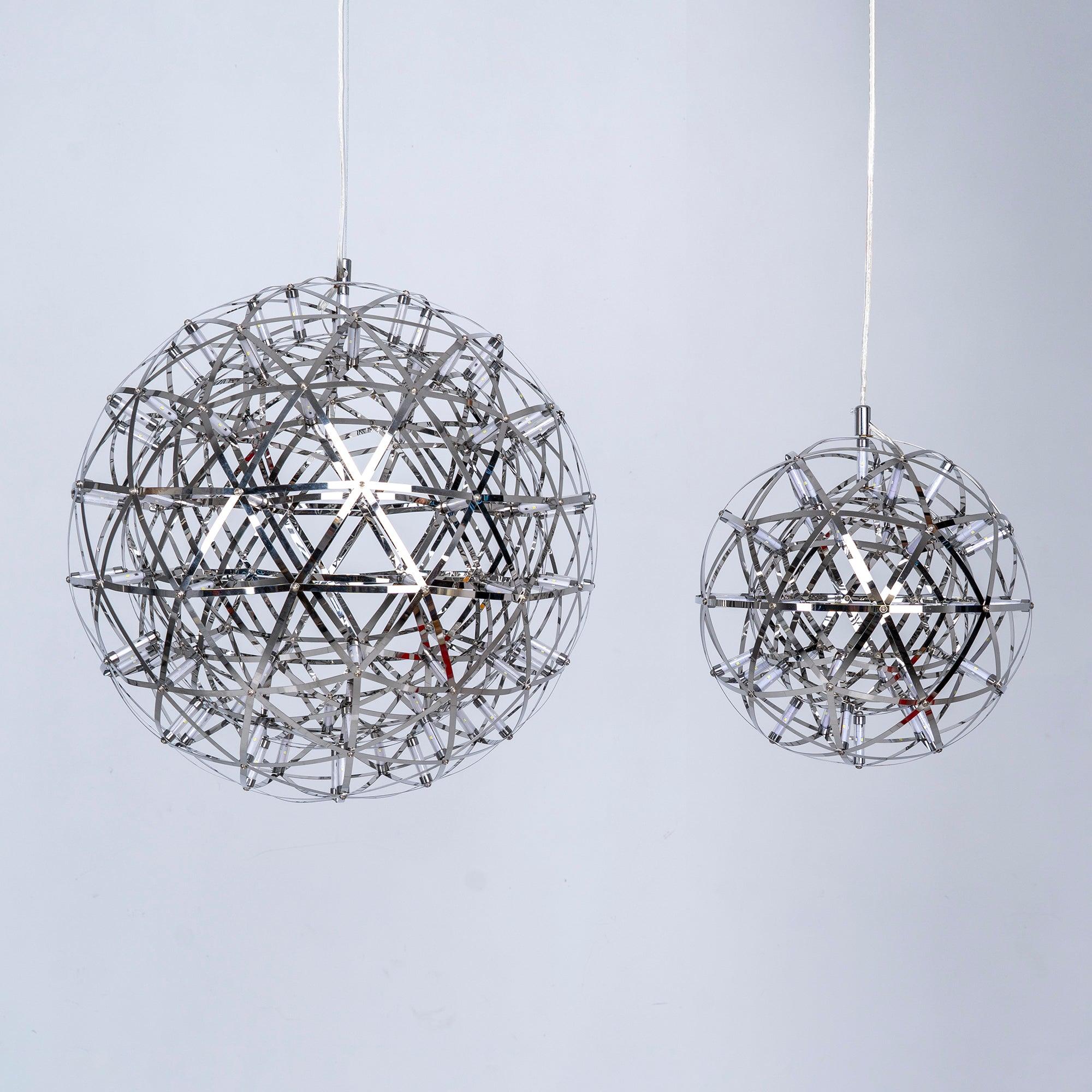 Silver Spark Ball Pendant Light | Souliia