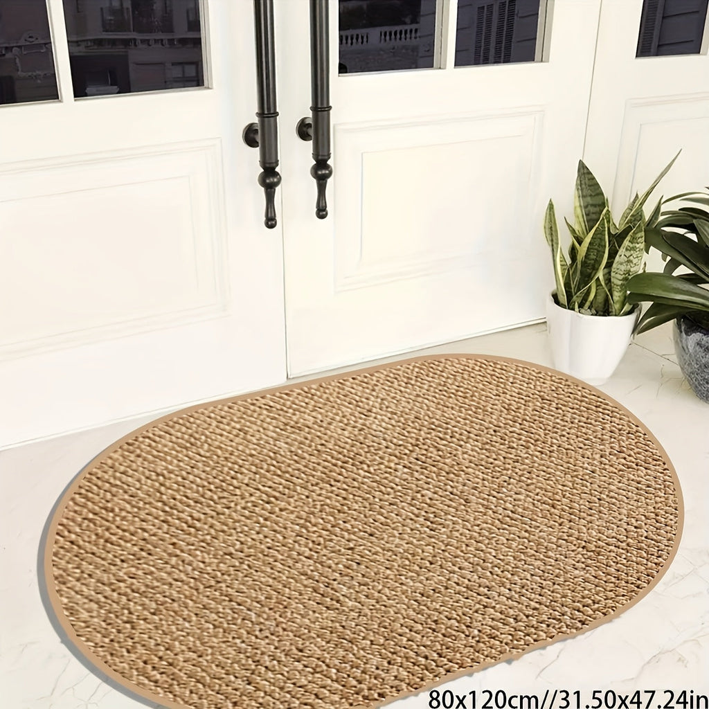 ScandiRoots Brown Oval Rug — Nordic Style Design