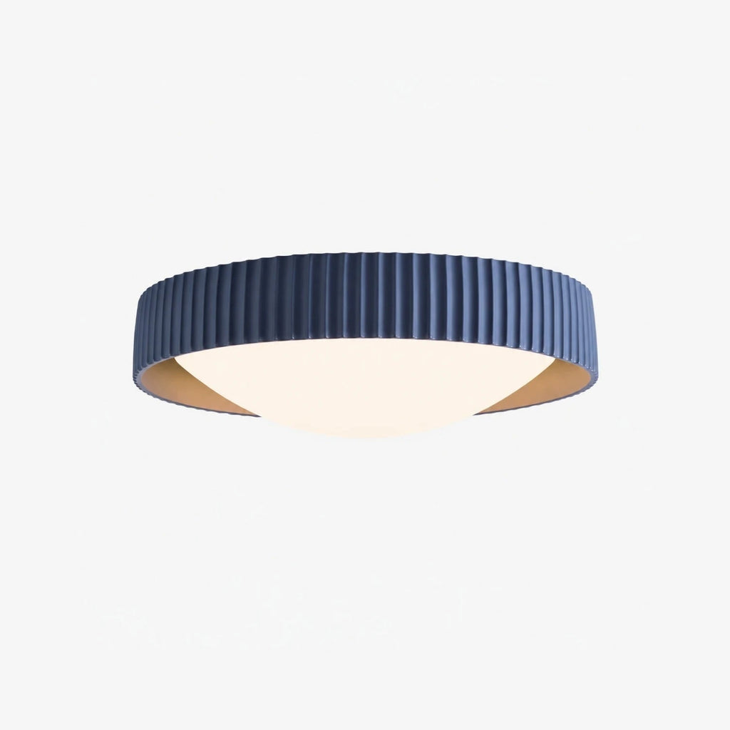 Ribbed Acrylic Resin Flush Mount Ceiling Light | Souliia