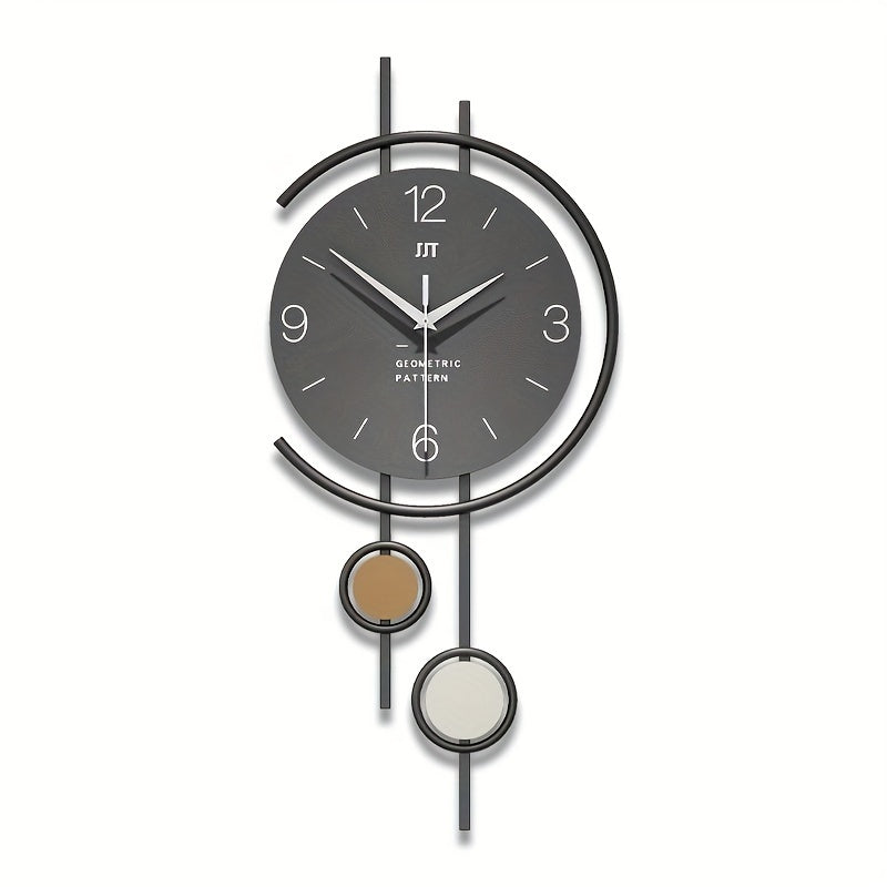Nordtick Silent Scandinavian Wall Clock — Minimalist Dial, Large Numerals