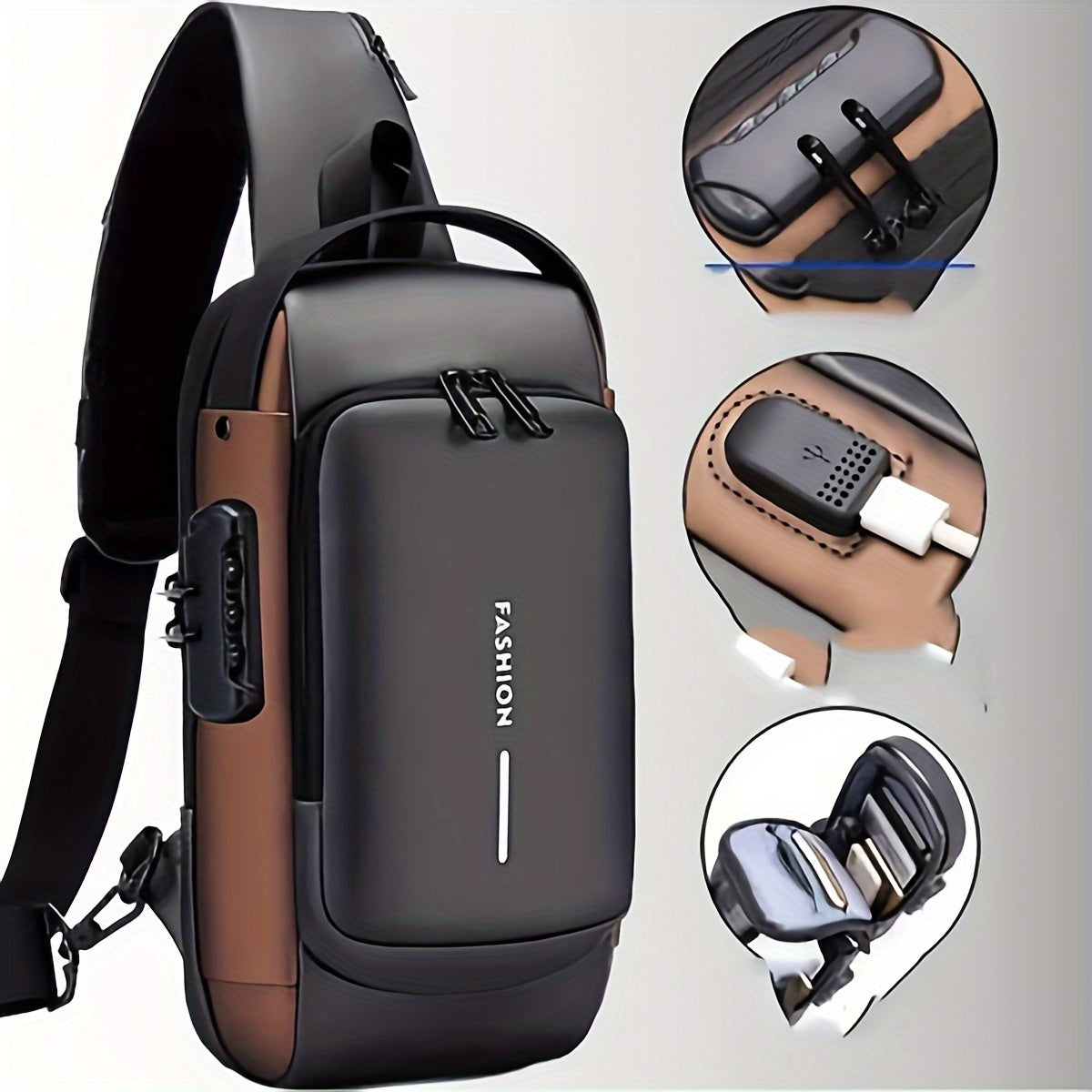 Securegear Anti-Theft Crossbody Bag — Classic Minimal Design