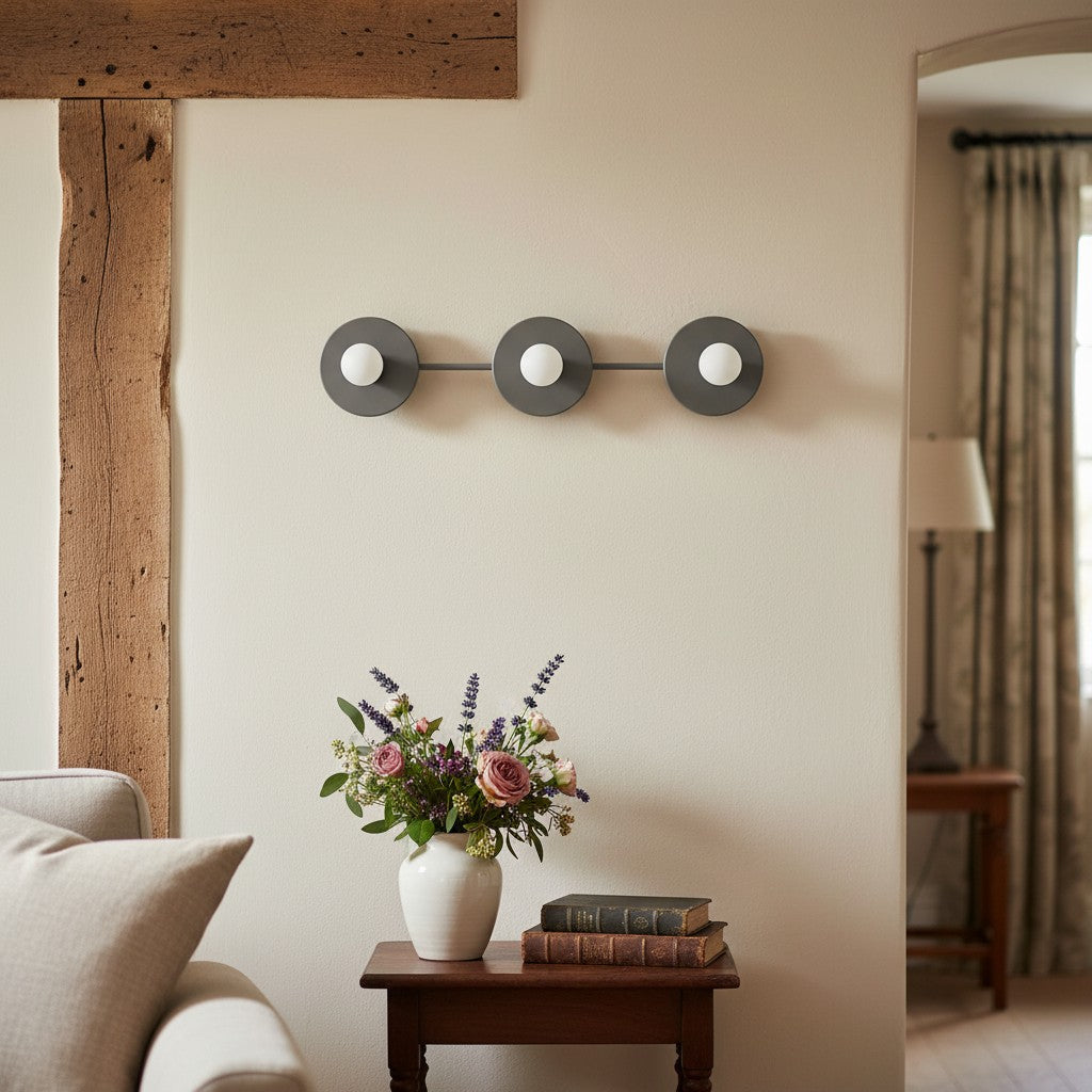 Radiro Globe Spherical Vanity Light – Modern 3-Light Bathroom Fixture | Souliia