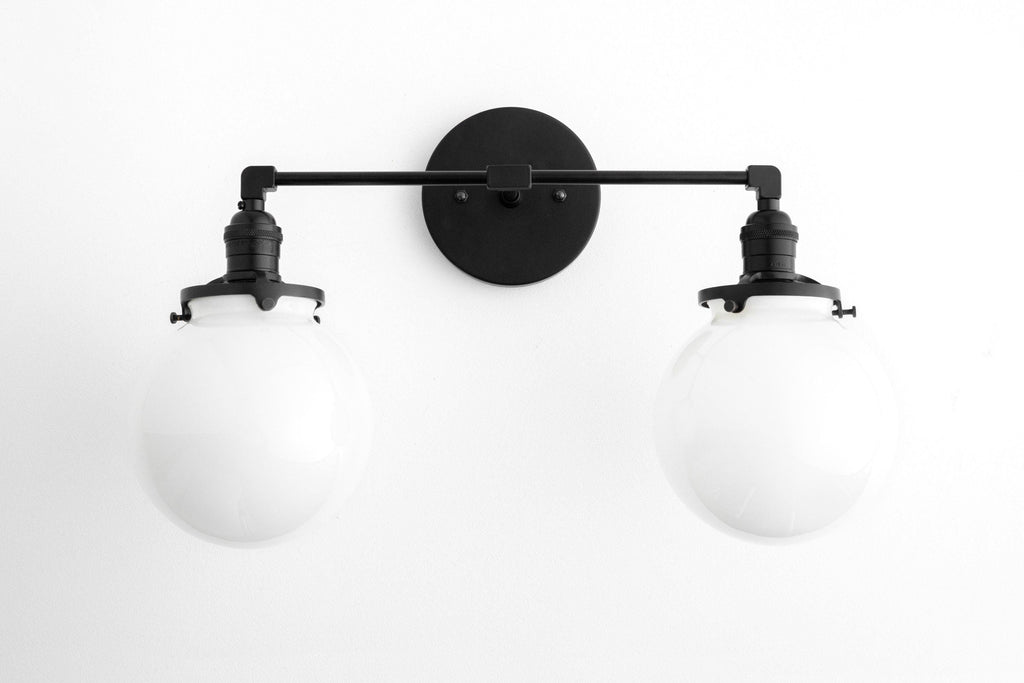Lumio Globe Geometric Linear Vanity Light – Modern Bathroom Wall Fixture for Mirror and Sink Areas | Souliia