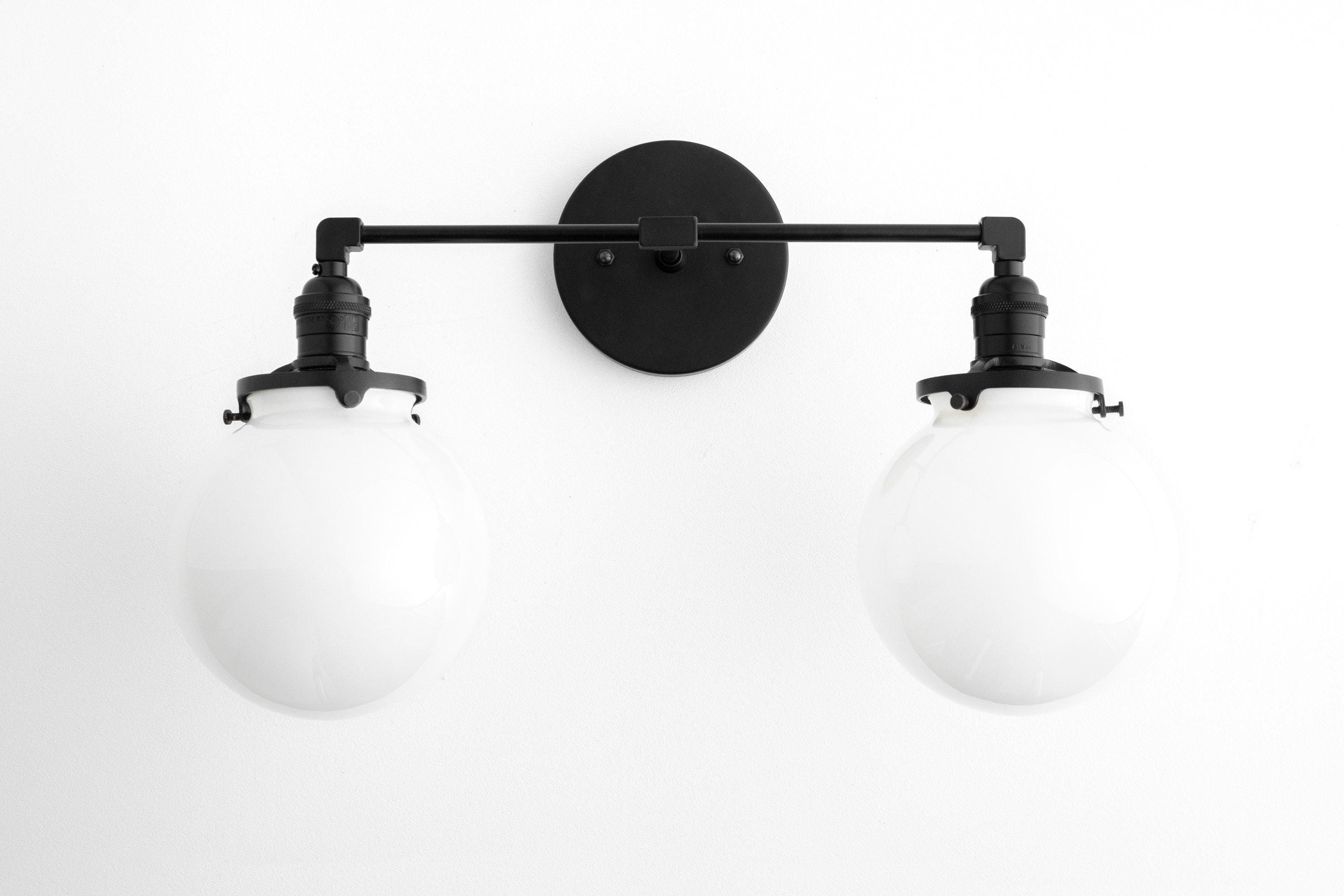 Lumio Globe Geometric Linear Vanity Light – Modern Bathroom Wall Fixture for Mirror and Sink Areas | Souliia