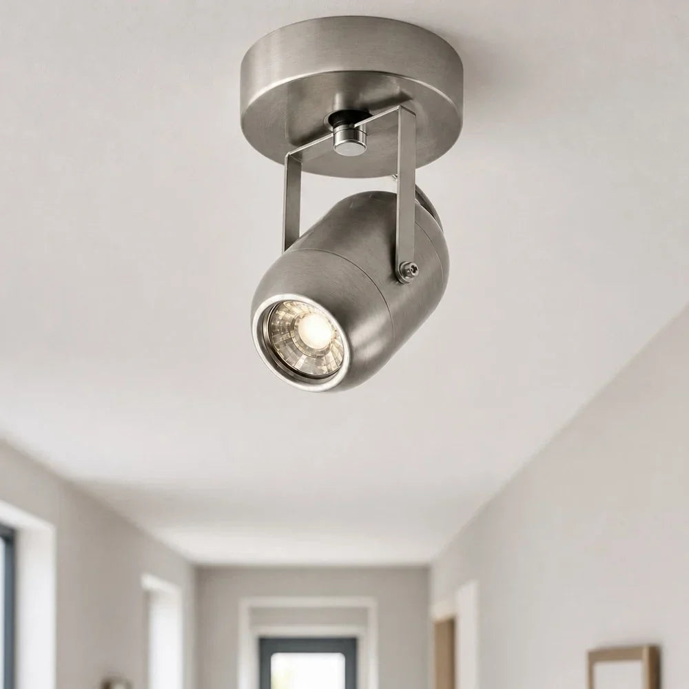 Sand Nickel Adjustable LED Wall Lamp for Hallway Bedroom Vanity | Souliia