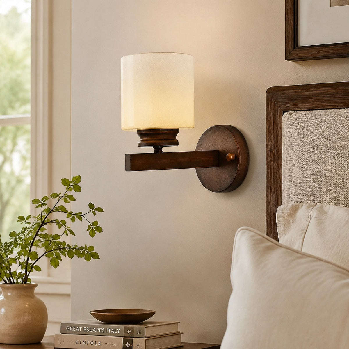 Retro Minimalist Glass Wall Lamp | Souliia