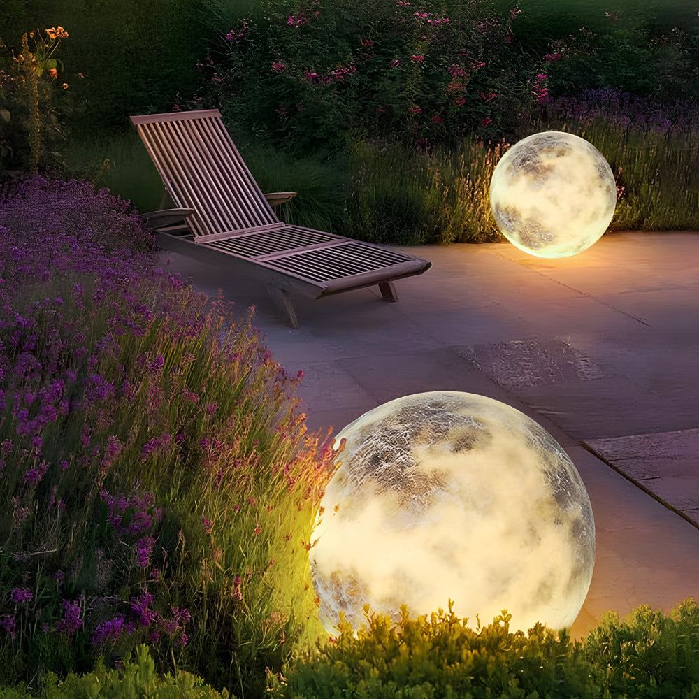 Lampada a globo Moon Garden - Lampada moderna impermeabile per paesaggi esterni | Souliia