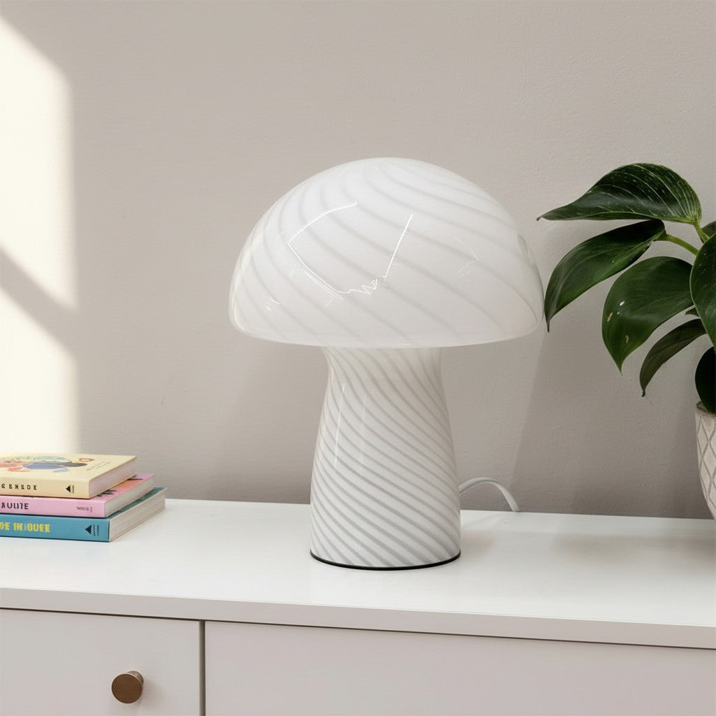Striglow Pilz Tischlampe – Künstlerische visuelle Textur für Zuhause und Büro | Souliia