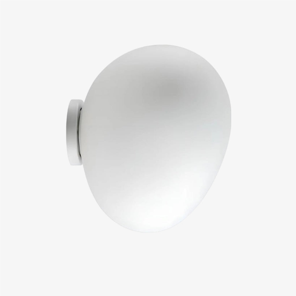 Stonea Organic Pebble Silhouette Wall Ceiling Lamp Contemporary Glass Light for Home N16 | Souliia