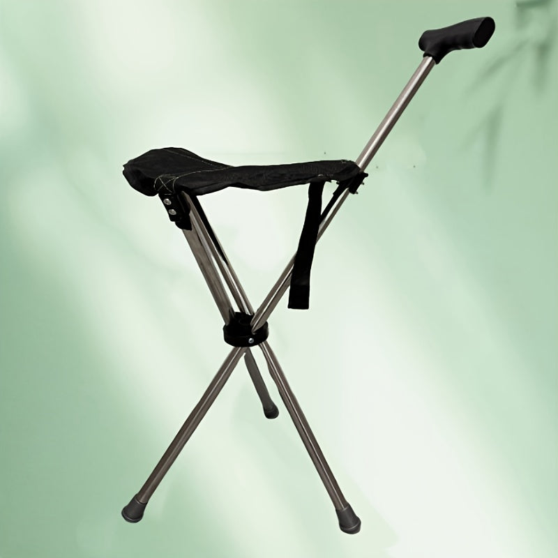 Walking Cane with Seat - 2-in-1 Design - Souliia