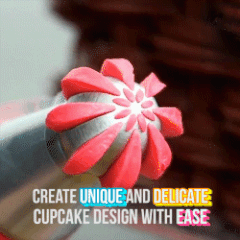 Set of 12 Tulip Piping Nozzles with Silicone Piping Bag - Souliia