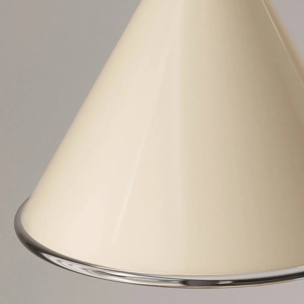 Modern, krémszínű, kúpos LED mennyezeti lámpa | Souliia