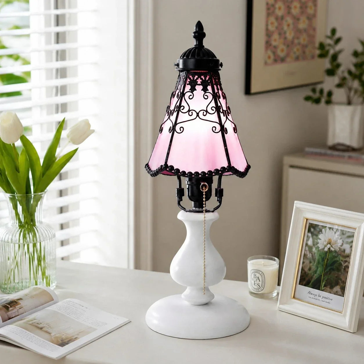 Tiffany-Stil Buntglas Tischleuchte | Souliia