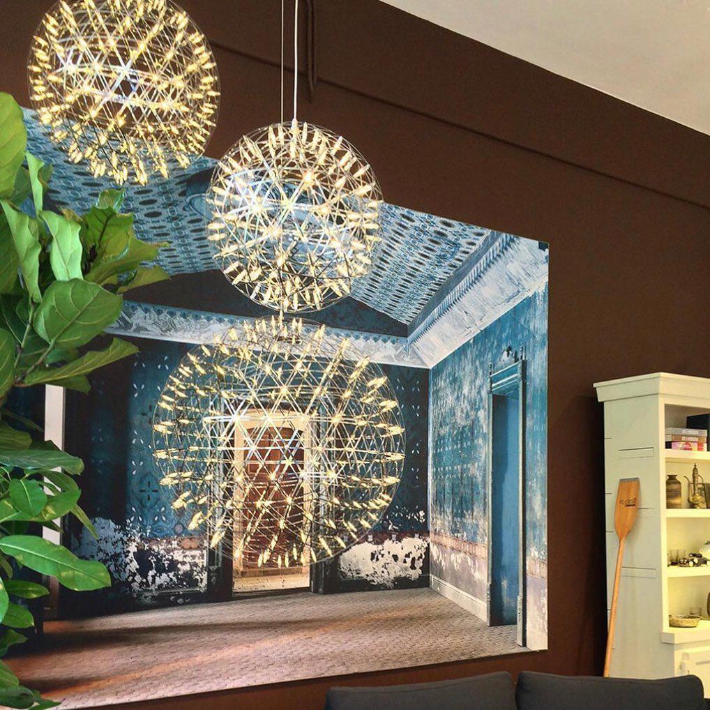 Silver Spark Ball Pendant Light | Souliia