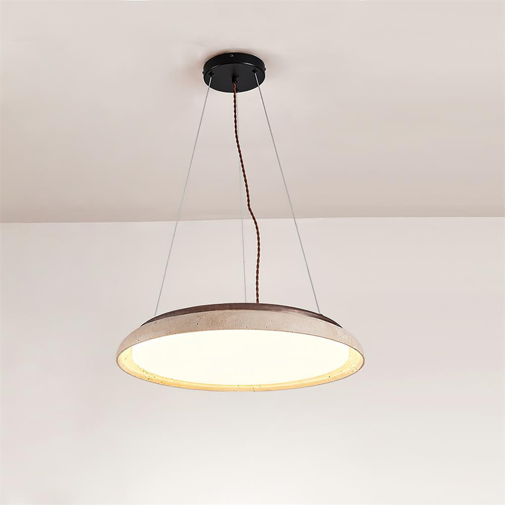 Lampada a sospensione Piedra in travertino | Souliia
