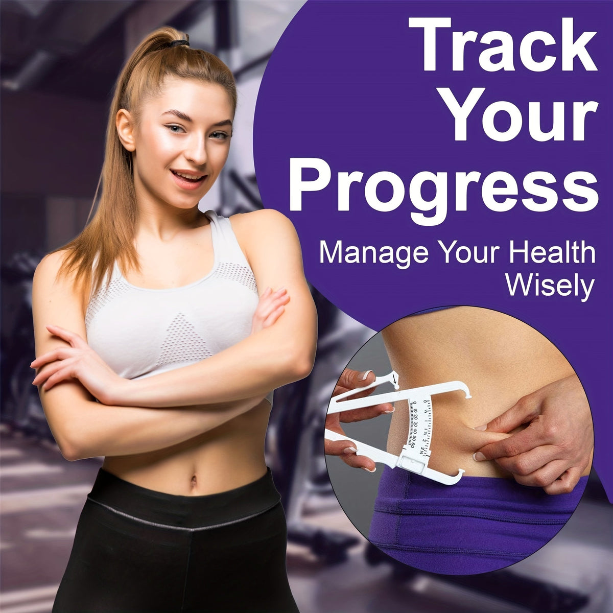 Caliperfit Body Fat Caliper — Precision Pinch-and-Read Skinfold Gauge