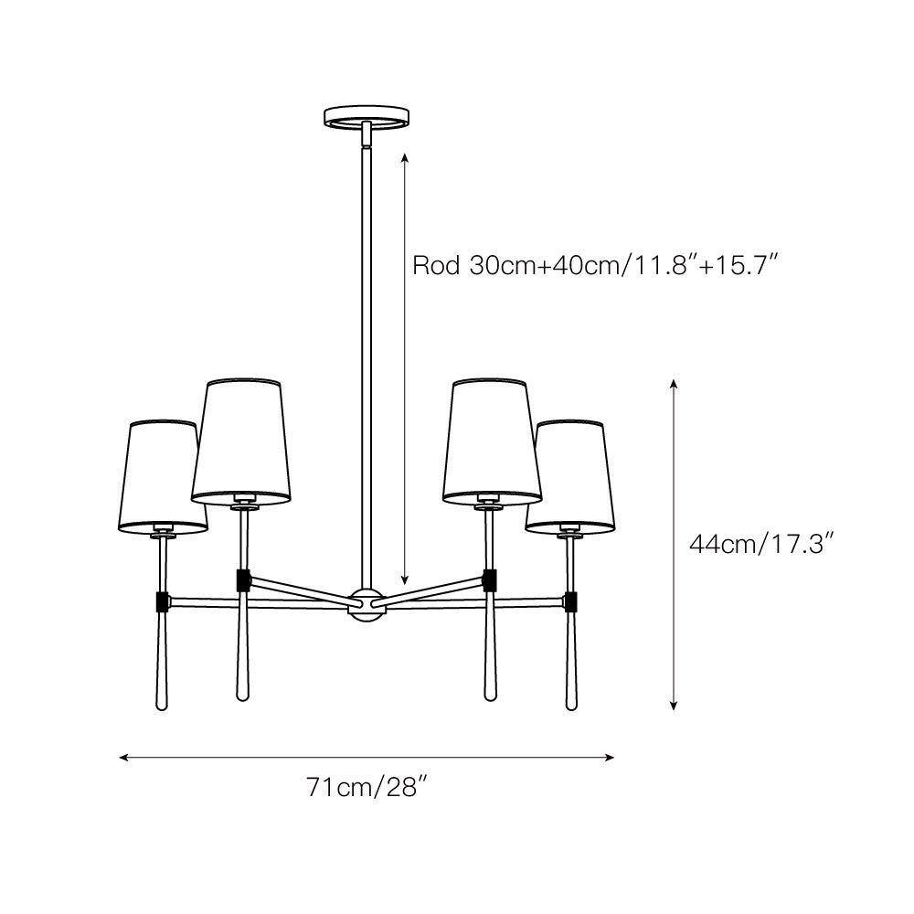 Rhodes Round Chandelier | Souliia
