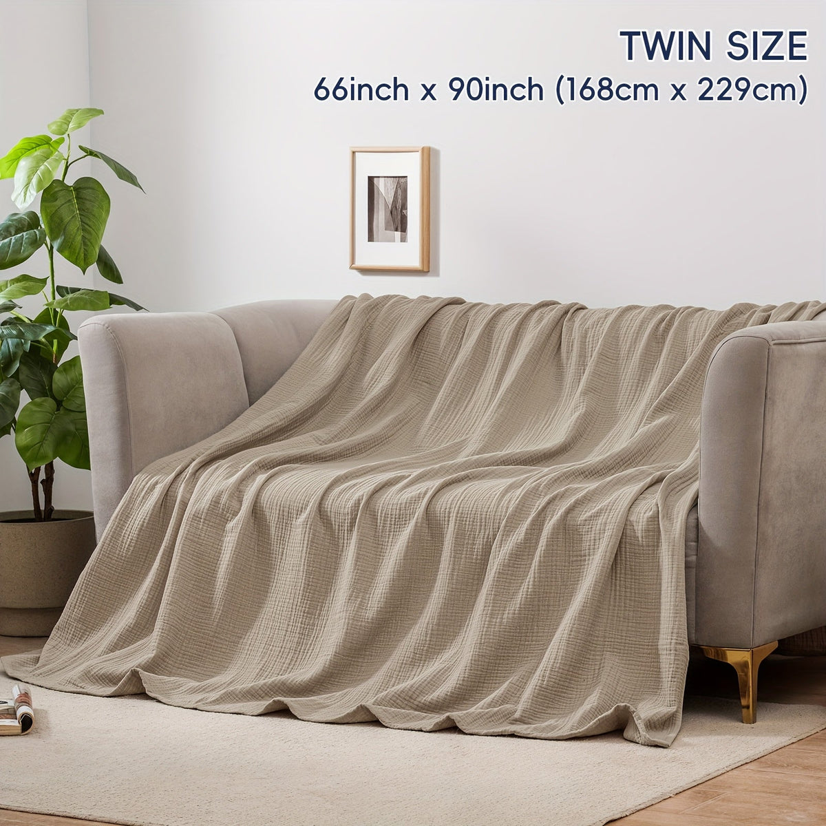 Cloudsoft Four-Layer Cotton Blanket — Soft, Breathable Weave