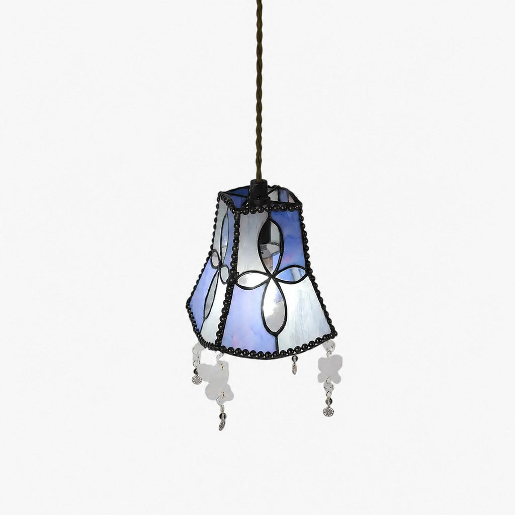 Muschel-Schmetterling Buntglas-Pendelleuchte | Souliia