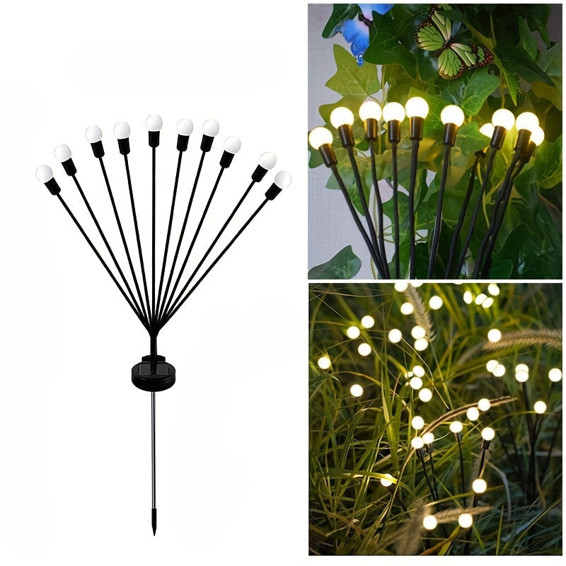 Nightflare Solar LED Firefly Ground Lights — 6/8/10 LED Configurations