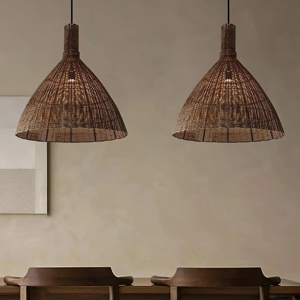 Die Rattan Essenz der Inseln Pendelleuchte | Souliia