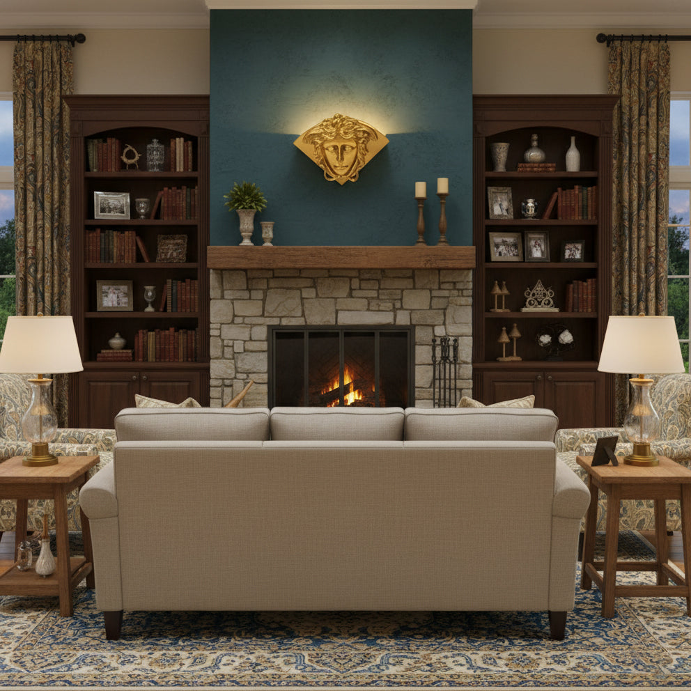 Sphinx Brass Wall Lamp | Souliia