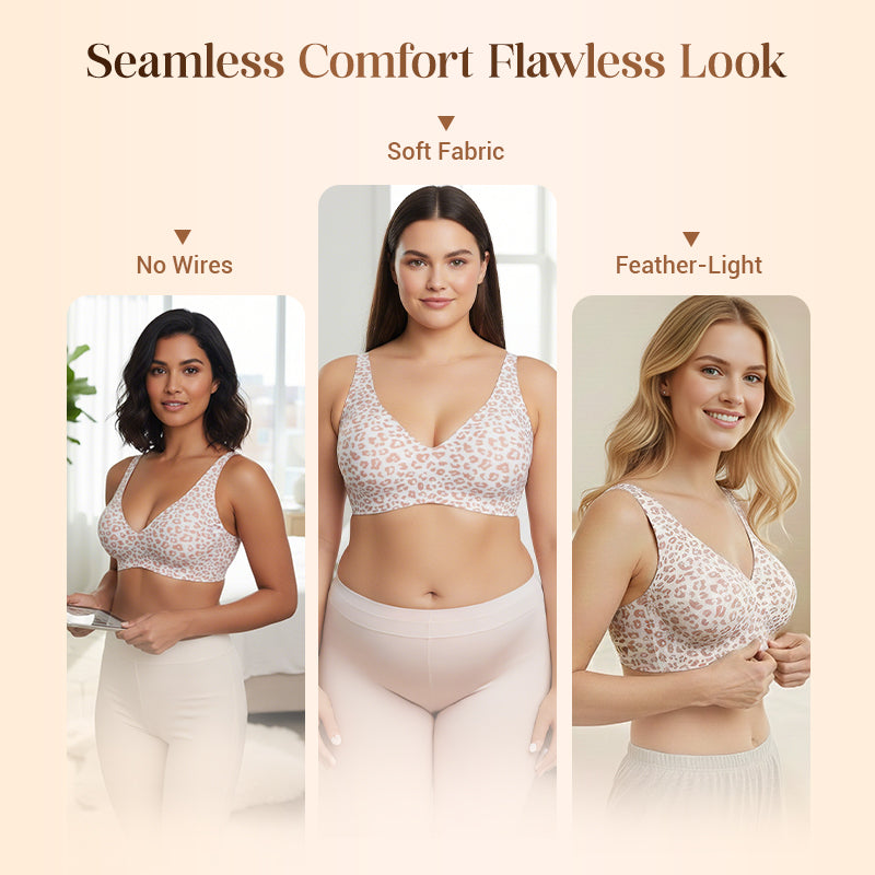 VivaLuxe – Seamless Wireless Lift Bra with Side Smoothing - Souliia