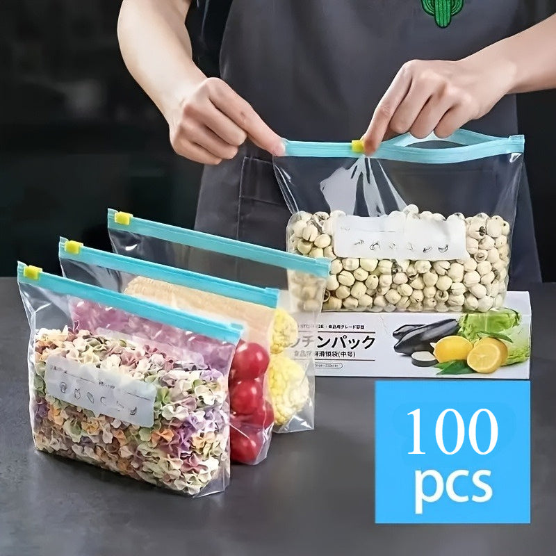 Set of 100 Zip Bags in 3 Sizes - Souliia