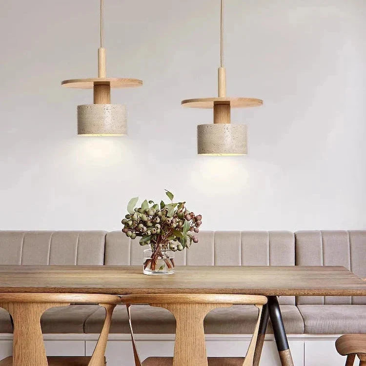 Travertine Vintage Retro Style Pendant Light | Souliia