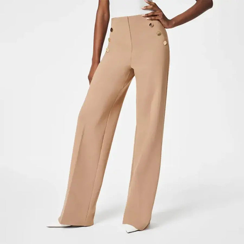 VeloraFlow Wide-Leg Pants — Sculpt Your Shape with All-Day Freedom and Effortless Elegance - Souliia