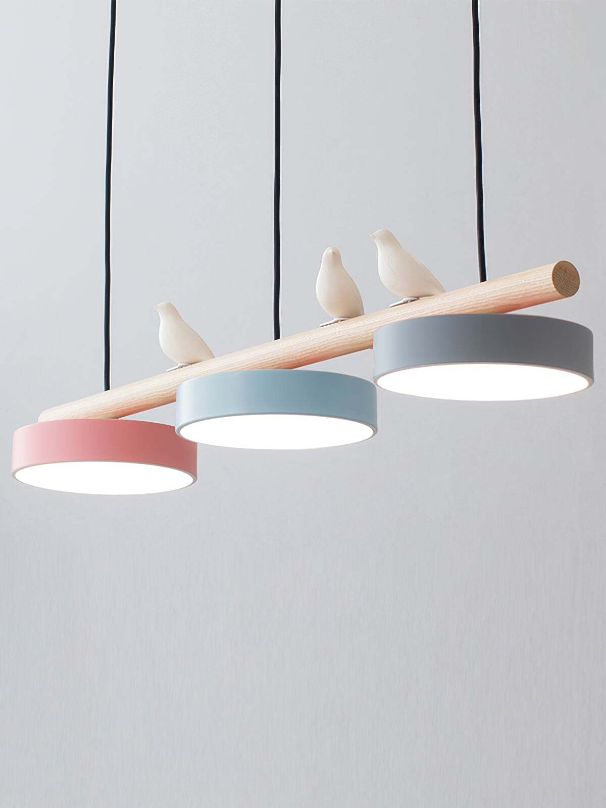 Sienna Bird Pendant Lamp - Wood Design for Scandinavian Kitchen Islands | Souliia
