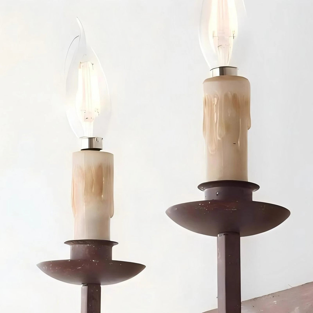 Rustic Candle Wood Wall Sconce | Souliia