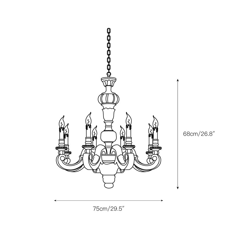 Roman Pillar Chandelier | Souliia