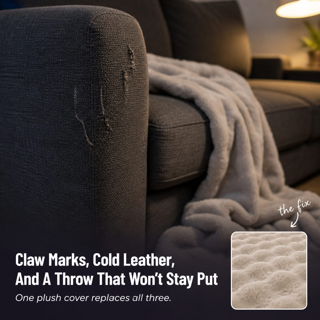 Velvoria — Wrap Your Couch in Rabbit-Soft Plush That Stays Put All Winter - Souliia