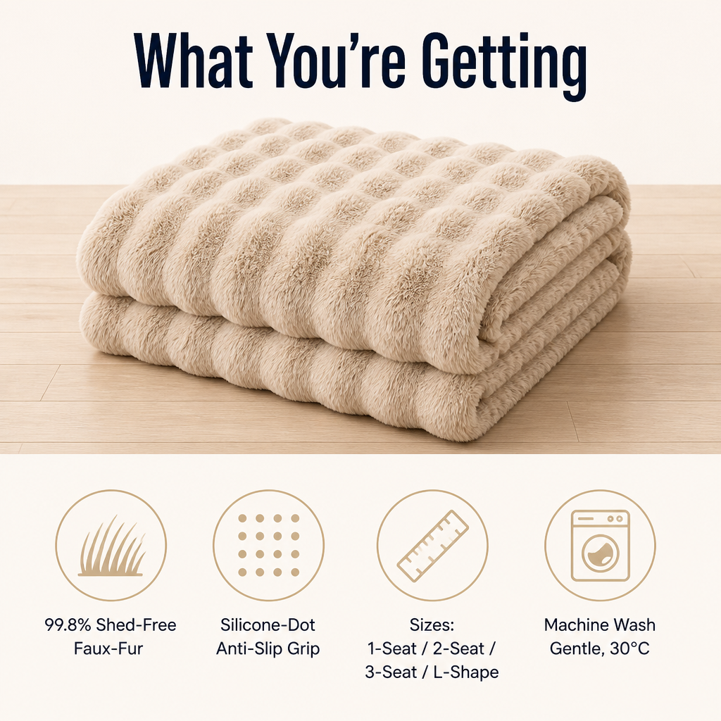 Velvoria — Wrap Your Couch in Rabbit-Soft Plush That Stays Put All Winter - Souliia