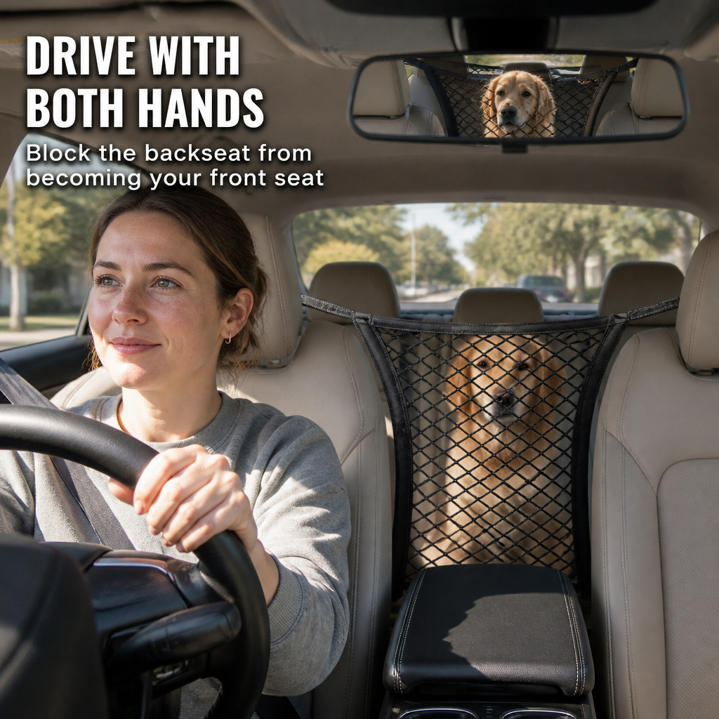 ShieldBarrier — Block Pets and Kids From Climbing Up Front While You Drive - Souliia
