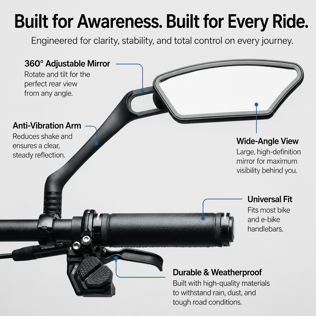 VeloSight — Ride with Rock-Solid Confidence and Crystal-Clear Views Every Mile - Souliia