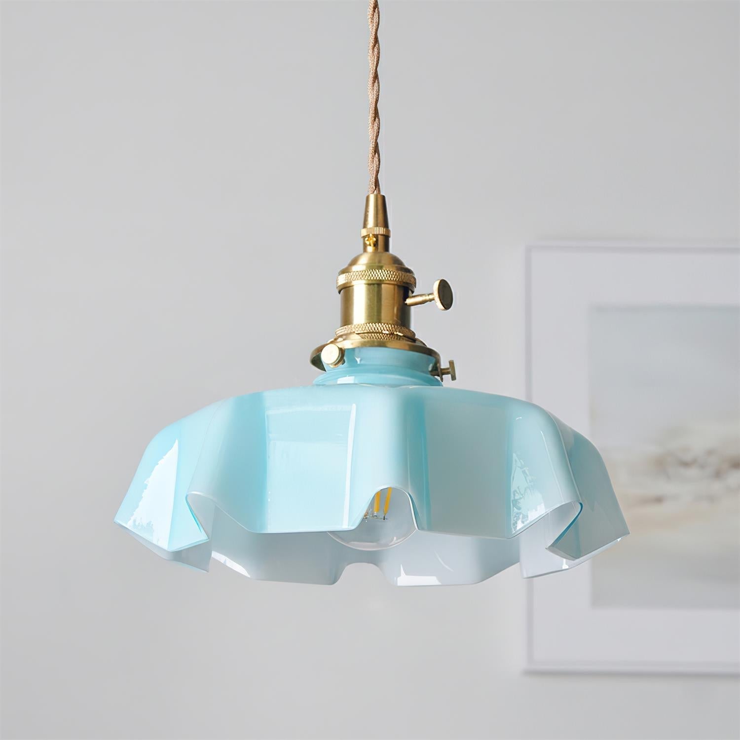Skirted Ripple Pendant Lamp | Souliia