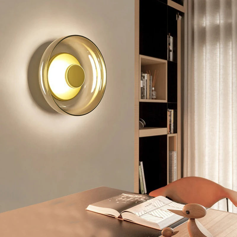 Das Schimmernde Leuchten Premium Minimalistische Messing Wandleuchte | Souliia